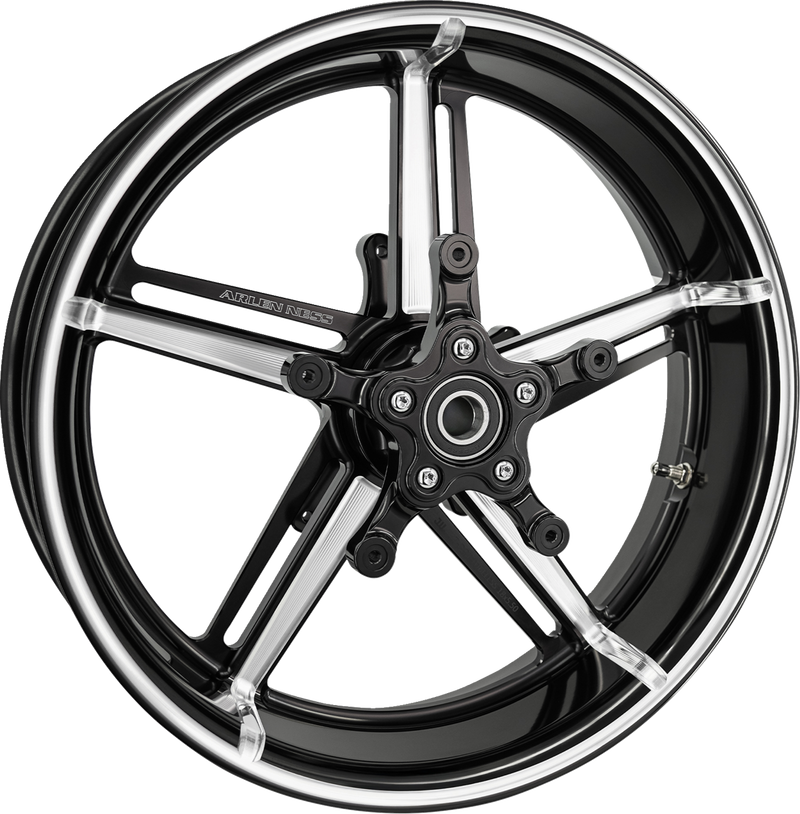 ARLEN NESS Wheel with Hub/Adapter - Factory 24 - Front - Black/Contrast Cut - 18x5.5 91-652