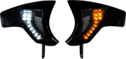 CUSTOM DYNAMICS Shark Demon? Turn Signal Vents - Smoke Lens SD-RG23-VTS-AW