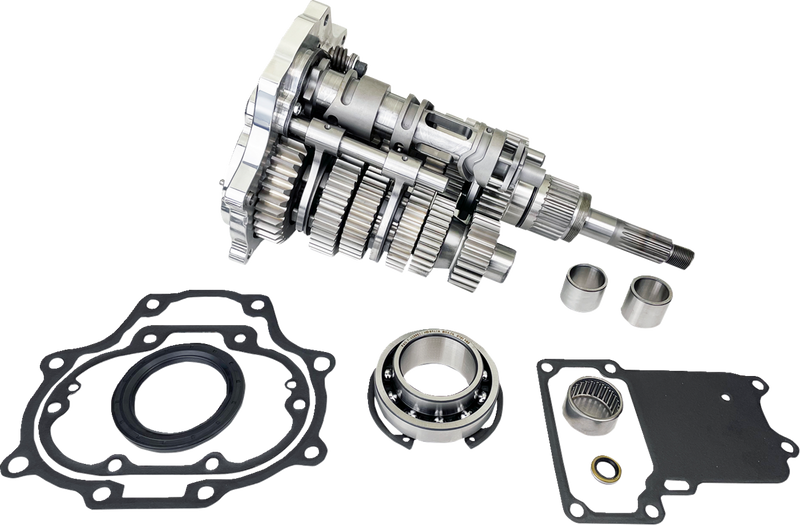 JIMS Fat 6 Super Gear Kit - Polished - Twin Cam 8601