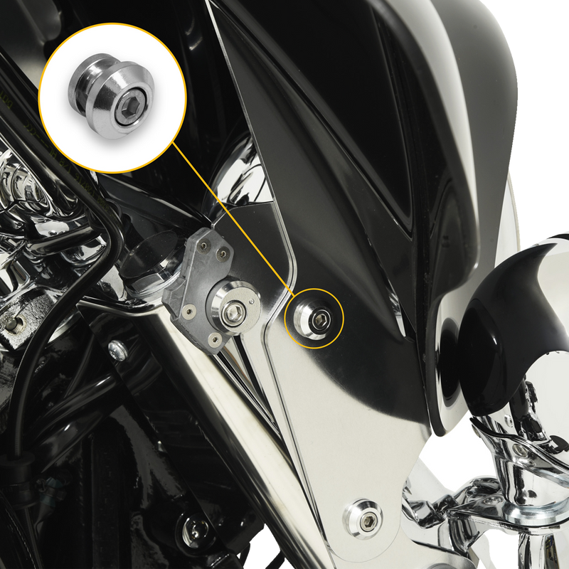 MEMPHIS SHADES 2-Part Plate Connector Assembly - Trigger-Lock? - Polished MSC1004