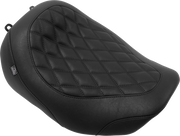 MUSTANG Wide Tripper* Seat - Solo - Black Stitching - FLT/FLH '23-'25 88503