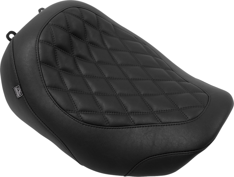 MUSTANG Wide Tripper* Seat - Solo - Black Stitching - FLT/FLH '23-'25 88503