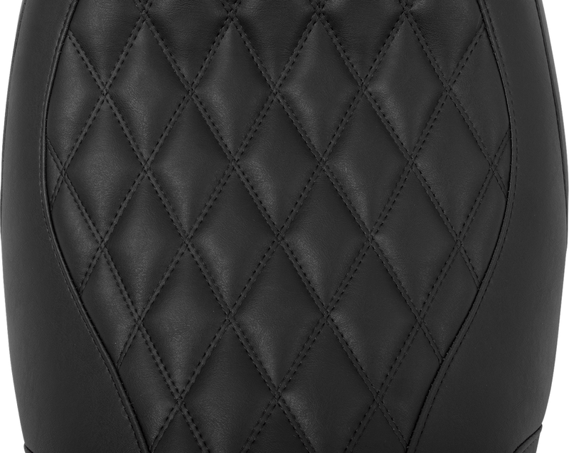 MUSTANG Wide Tripper* Seat - Solo - Black Stitching - FLT/FLH '23-'25 88503