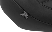MUSTANG Wide Tripper* Seat - Solo - Black Stitching - FLT/FLH '23-'25 88503