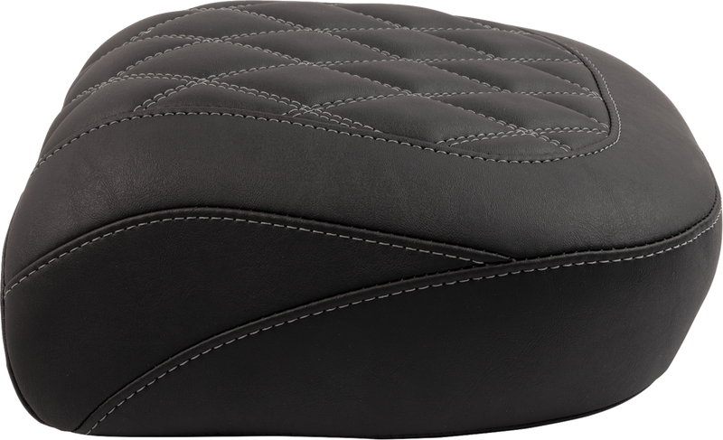 MUSTANG Wide Tripper* Seat - Passenger - Gun Metal Stitching - FLT/FLH '23-'25 88511GM