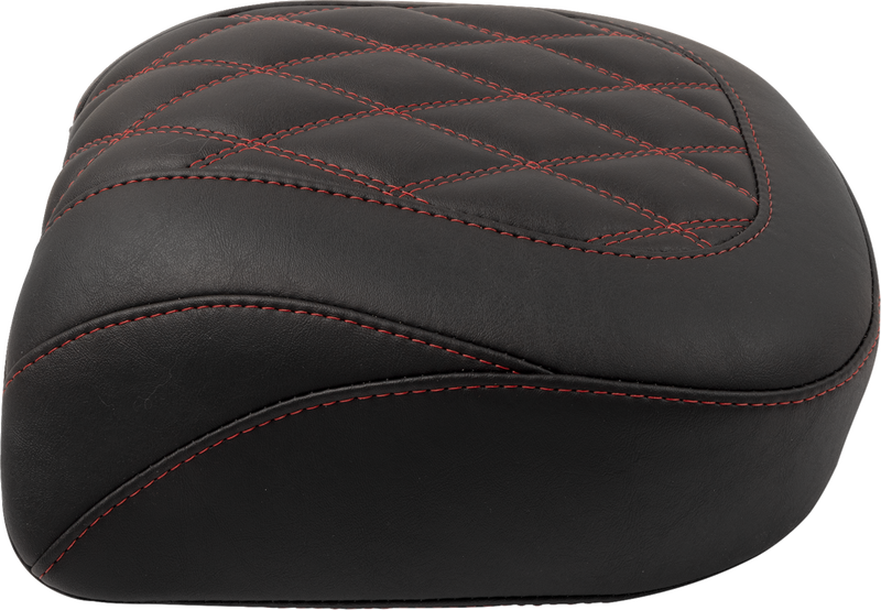MUSTANG Wide Tripper* Seat - Passenger - Dark Cherry Stitching - FLT/FLH '23-'25 88511DC