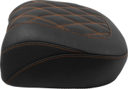 MUSTANG Wide Tripper* Seat - Passenger - Mandarin Orange Stitching - FLT/FLH '23-'25 88511MO