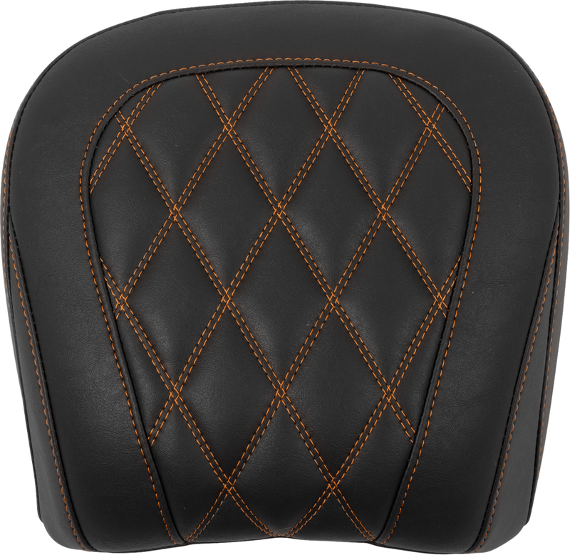 MUSTANG Wide Tripper* Seat - Passenger - Mandarin Orange Stitching - FLT/FLH '23-'25 88511MO