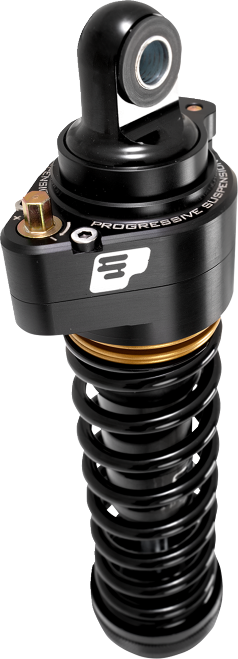 PROGRESSIVE SUSPENSION 944 Series Shock - 13" - 12" Ride Height - Ultra Touring-QPS - Heavy Duty - Black/Gold 944-4020UT-QPS