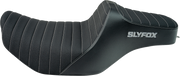 SLYFOX Highnoon Seat - Vinyl - Classic Stitch - Gray Logo - FLH/FLT '23-'24 4704B-SlyFox