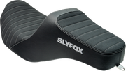 SLYFOX Highnoon Seat - Vinyl - Classic Stitch - Gray Logo - FLH/FLT '23-'24 4704B-SlyFox