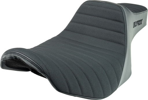 SLYFOX Highnoon Seat - Vinyl - Classic Stitch - Black Logo - FLH/FLT '23-'24 4704A-SlyFox