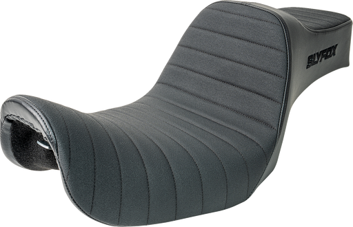 SLYFOX Highnoon Seat - Vinyl - Classic Stitch - Black Logo - FXD '96-'03 4703A-SlyFox