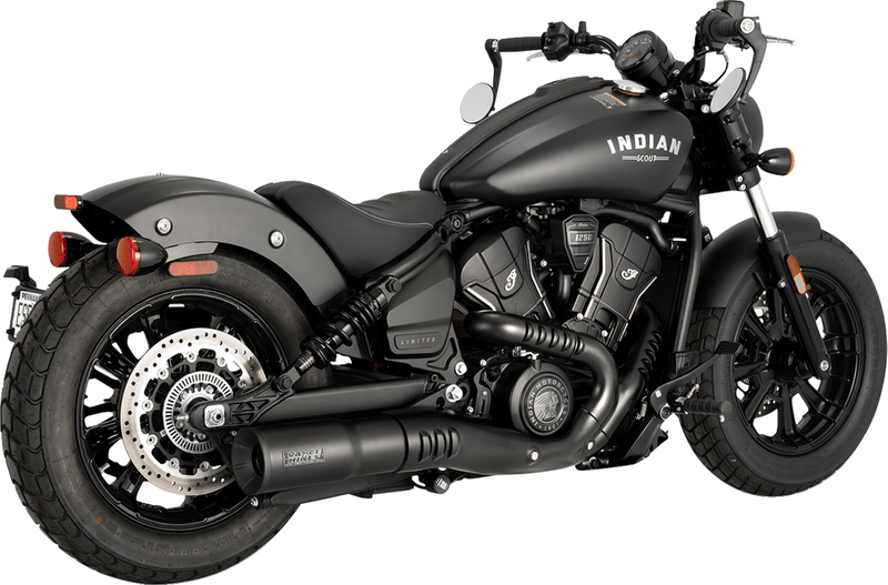VANCE & HINES Hi-Output Slip-On Muffler - Black - Indian Scout/Bobber 48627