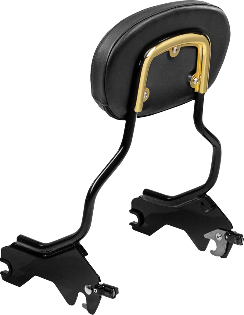 SADDLEMEN Sissy Bar Pad Bracket - Gold 15725GO