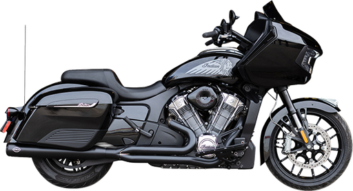 S&S CYCLE 2-into-1 Qualifier Exhaust System - Guardian Black - Race Only - Indian with PowerPlus 550-1131