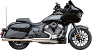S&S CYCLE 2-into-1 Qualifier Exhaust System - Brushed Stainless Steel - 49 State - Indian with PowerPlus 550-1132