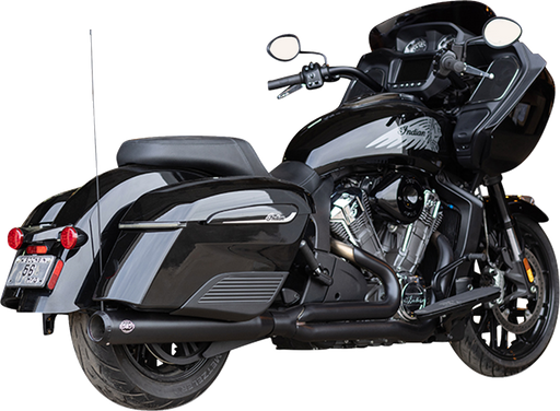 S&S CYCLE 2-into-1 Qualifier Exhaust System - Guardian Black - Race Only - Indian with PowerPlus 550-1131