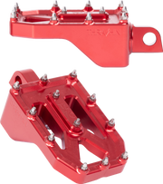 THRASHIN SUPPLY CO. Aggressor Footpegs - Rear- Red TSC-2022-2-D