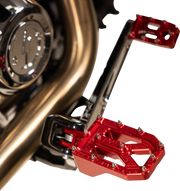 THRASHIN SUPPLY CO. Aggressor Footpegs - Rear- Red TSC-2022-2-D