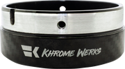 KHROME WERKS Exhaust End Cap - Billet Cut Tip - Carbon - 4-1/2" 200881p