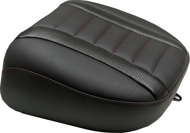 MUSTANG Deluxe Touring Passenger Seat - Dark Cherry Stitch - FLT/FLH '23-'25 88402DC