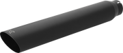 KHROME WERKS Slip-On Slash Down Muffler - 4" - Black - M8 Softail 40FSL-4031-BLK
