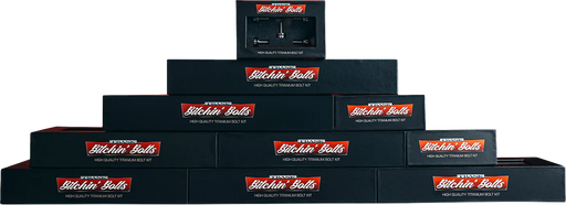 TRASK Bitchin' Bolts Hardware Kit - Titanium - M8 - Complete Driveline TM-1050