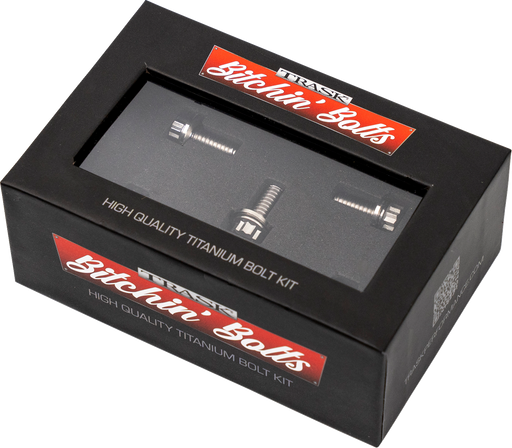 TRASK Bitchin' Bolts Hardware Kit - Titanium - M8 - Derby Cover TM-1050-A