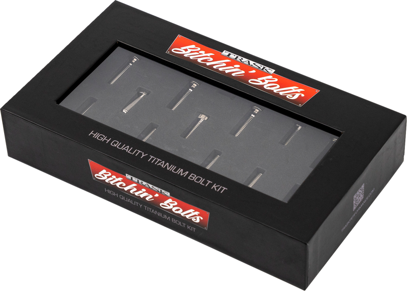 TRASK Bitchin' Bolts Hardware Kit - Titanium - M8 - Cam Cover TM-1050-C