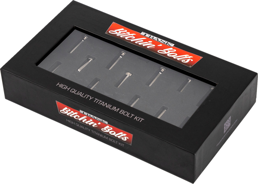 TRASK Bitchin' Bolts Hardware Kit - Titanium - M8 - Cam Cover TM-1050-C