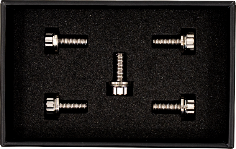 TRASK Bitchin' Bolts Hardware Kit - Titanium - M8 - Derby Cover TM-1050-A
