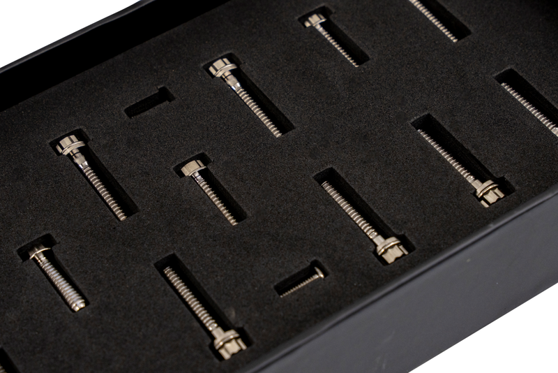 TRASK Bitchin' Bolts Hardware Kit - Titanium - M8 - Cam Cover TM-1050-C