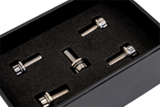 TRASK Bitchin' Bolts Hardware Kit - Titanium - M8 - Derby Cover TM-1050-A