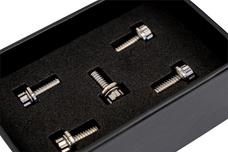 TRASK Bitchin' Bolts Hardware Kit - Titanium - M8 - Derby Cover TM-1050-A