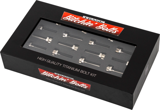 TRASK Bitchin' Bolts Hardware Kit - Titanium - M8 - Rocker Box TM-1050-D