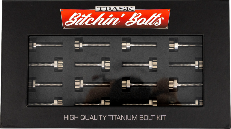 TRASK Bitchin' Bolts Hardware Kit - Titanium - M8 - Rocker Box TM-1050-D