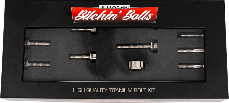 TRASK Bitchin' Bolts Hardware Kit - Titanium - M8 - Motor Mount TM-1050-E