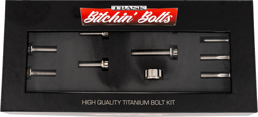 TRASK Bitchin' Bolts Hardware Kit - Titanium - M8 - Motor Mount TM-1050-E