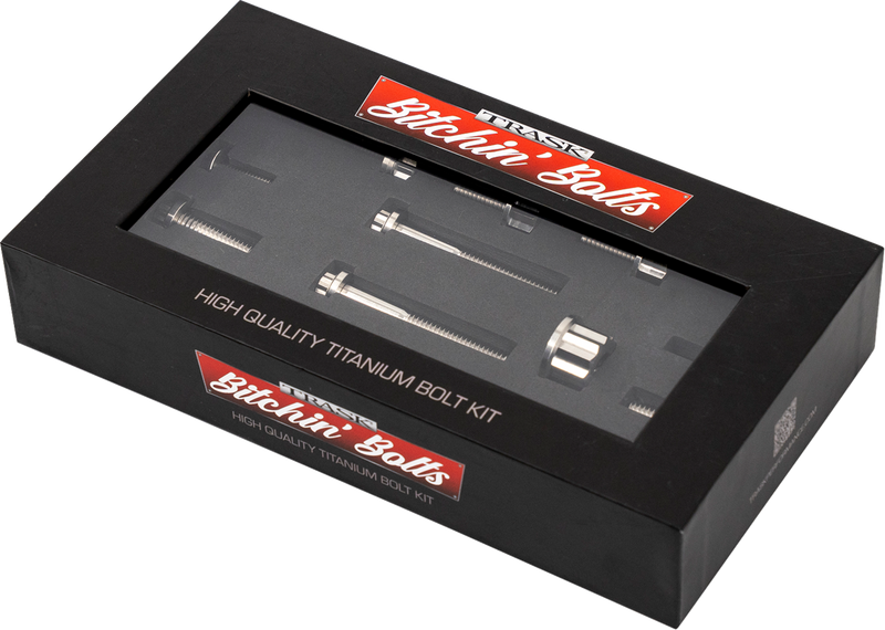 TRASK Bitchin' Bolts Hardware Kit - Titanium - M8 - Peg Mount TM-1050-F