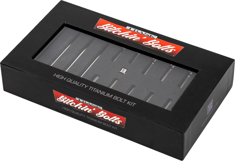 TRASK Bitchin' Bolts Hardware Kit - Titanium - M8 - Primary Cover TM-1050-G