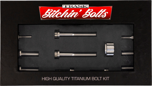 TRASK Bitchin' Bolts Hardware Kit - Titanium - M8 - Peg Mount TM-1050-F