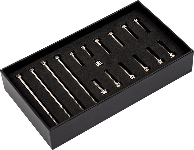 TRASK Bitchin' Bolts Hardware Kit - Titanium - M8 - Primary Cover TM-1050-G