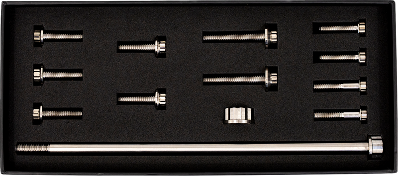 TRASK Bitchin' Bolts Hardware Kit - Titanium - M8 - Motor Mount TM-1050-E