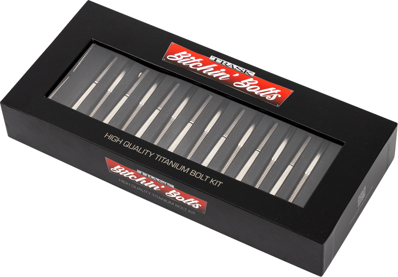 TRASK Bitchin' Bolts Hardware Kit - Titanium - M8 - Crankcase TM-1050-H
