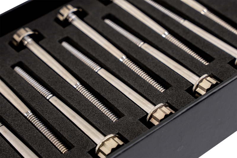 TRASK Bitchin' Bolts Hardware Kit - Titanium - M8 - Crankcase TM-1050-H