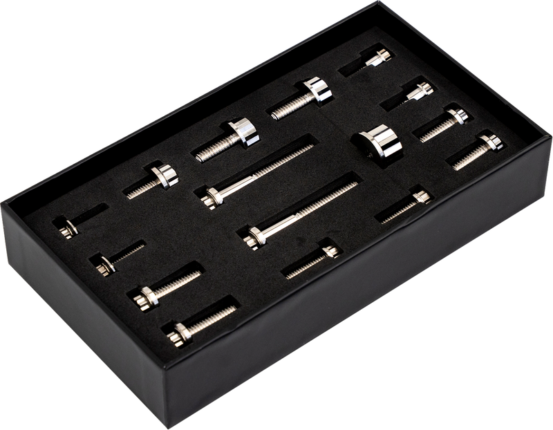 TRASK Bitchin' Bolts Hardware Kit - Titanium - M8 - Peg Mount TM-1050-F