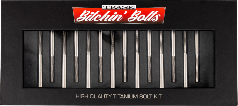 TRASK Bitchin' Bolts Hardware Kit - Titanium - M8 - Crankcase TM-1050-H