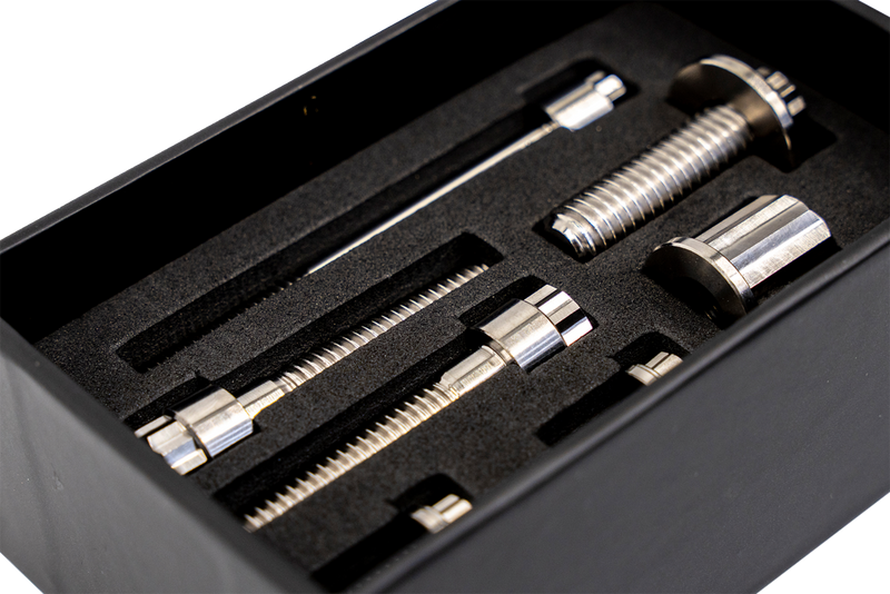 TRASK Bitchin' Bolts Hardware Kit - Titanium - M8 - Coil and Horn TM-1050-J