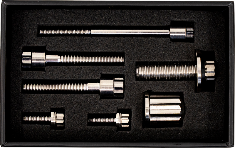 TRASK Bitchin' Bolts Hardware Kit - Titanium - M8 - Coil and Horn TM-1050-J